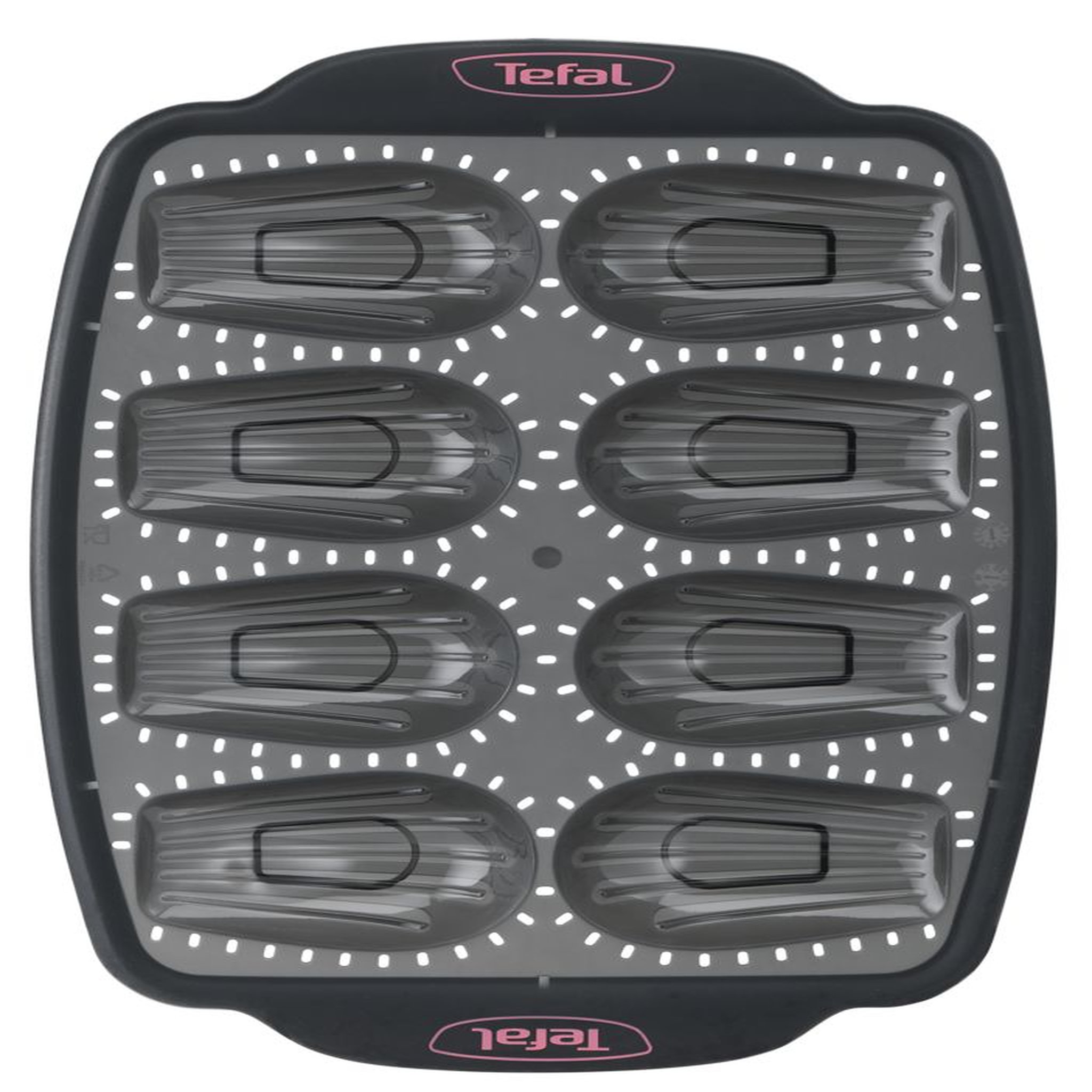 Voir la diapositive 2 : TEFAL Moule 8 madeleines CRISPY BAKE silicone