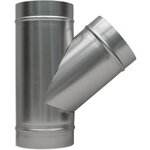 DMO Té oblique 45 degrès DMO - 3 sorties Diam.125 mm