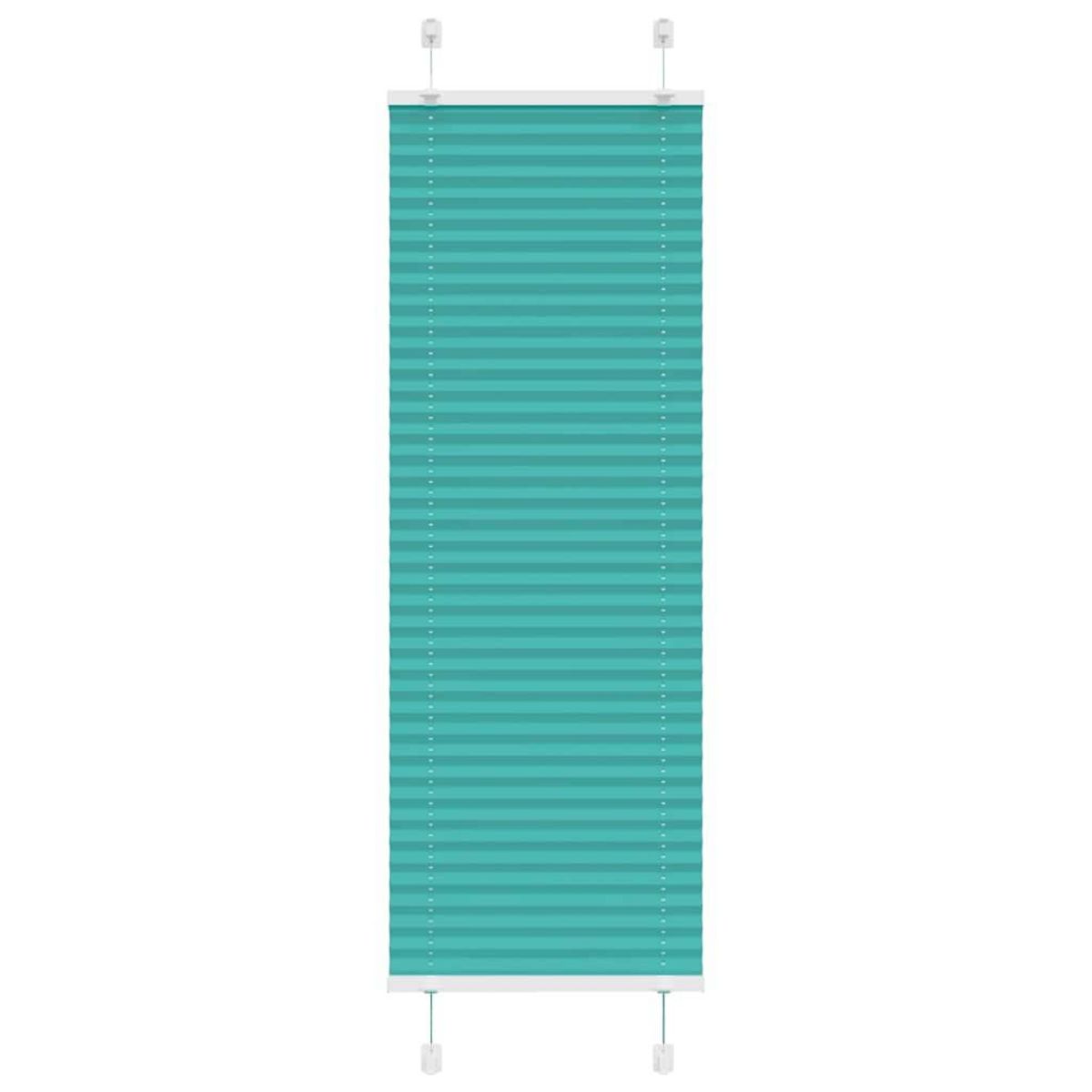 VIDAXL Store plisse vert petrole 50x100 cm largeur du tissu 49,4 cm