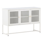 Paris Prix Bahut 3 Portes Métal  Malla  120cm Blanc