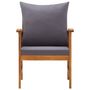 Voir la diapositive 3 : VIDAXL Chaises de jardin avec coussins lot de 2 Bois d'acacia massif