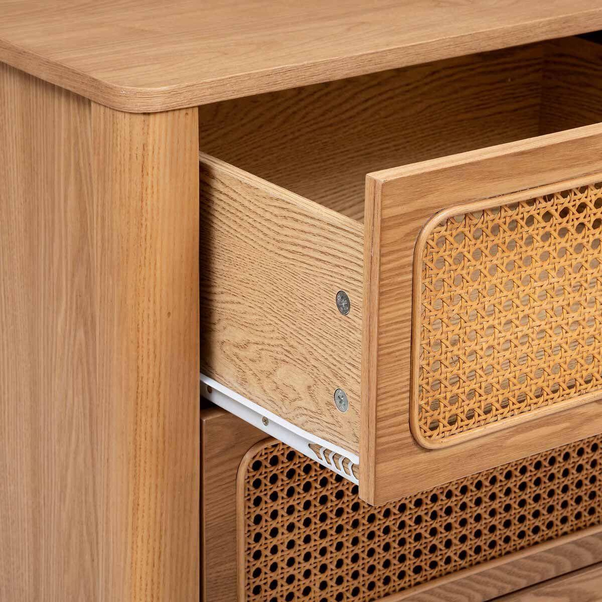 Voir la diapositive 3 : ATMOSPHERA Chiffonnier 4 tiroirs  tiria  103cm marron