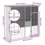 Voir la diapositive 6 : VIDAXL Cage a oiseaux anthracite 215x78x200 cm acier galvanise