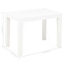 Voir la diapositive 6 : VIDAXL Bancs de jardin lot de 2 Blanc Plastique
