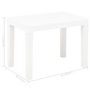 Voir la diapositive 6 : VIDAXL Bancs de jardin lot de 2 Blanc Plastique