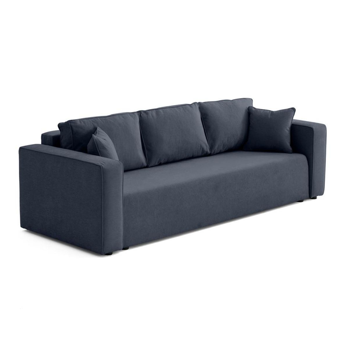 BEST MOBILIER Topaze - canapé 3 places - convertible avec coffre - en tissu