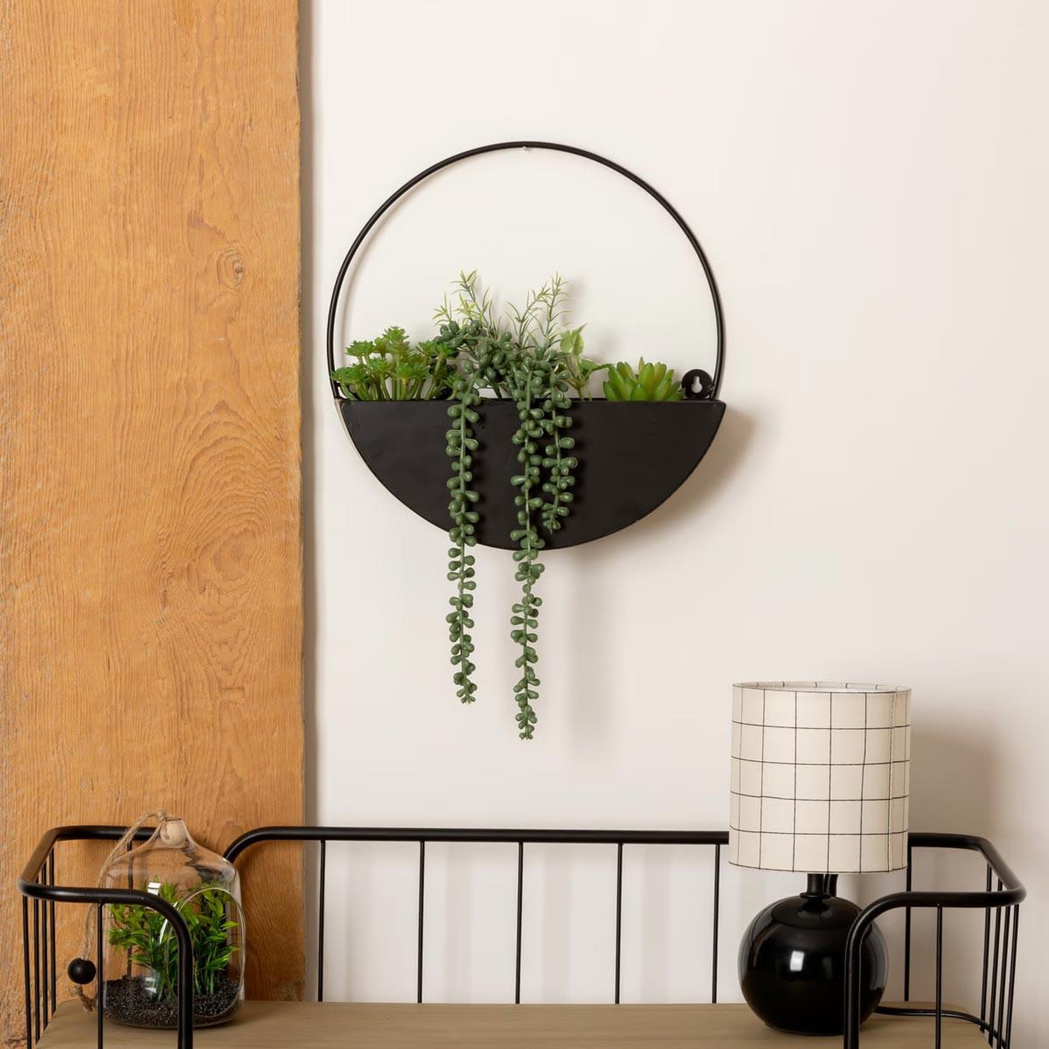 Voir la diapositive 5 : ATMOSPHERA Plante artificielle à suspendre  imy  41cm noir