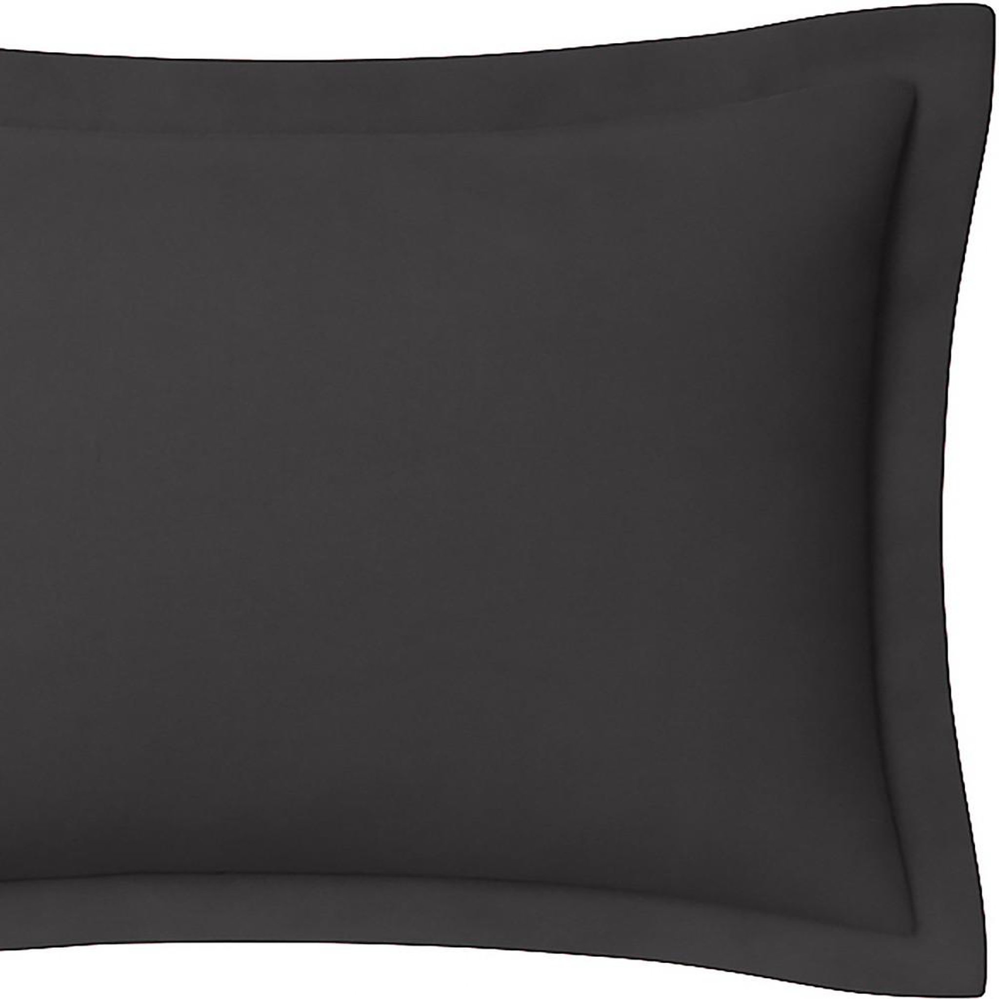 Voir la diapositive 2 : Home collection Taie d'oreiller coton 50x70cm réglisse