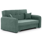 BEST MOBILIER Michelle - canapé droit 3 places convertible avec coffre en velours