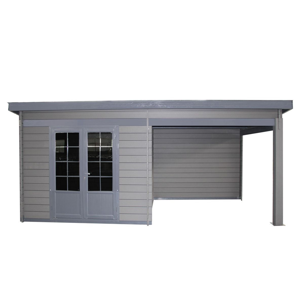 GREEN OUTSIDE Abri de jardin bois - Toit plat - 14,3m² - COLO