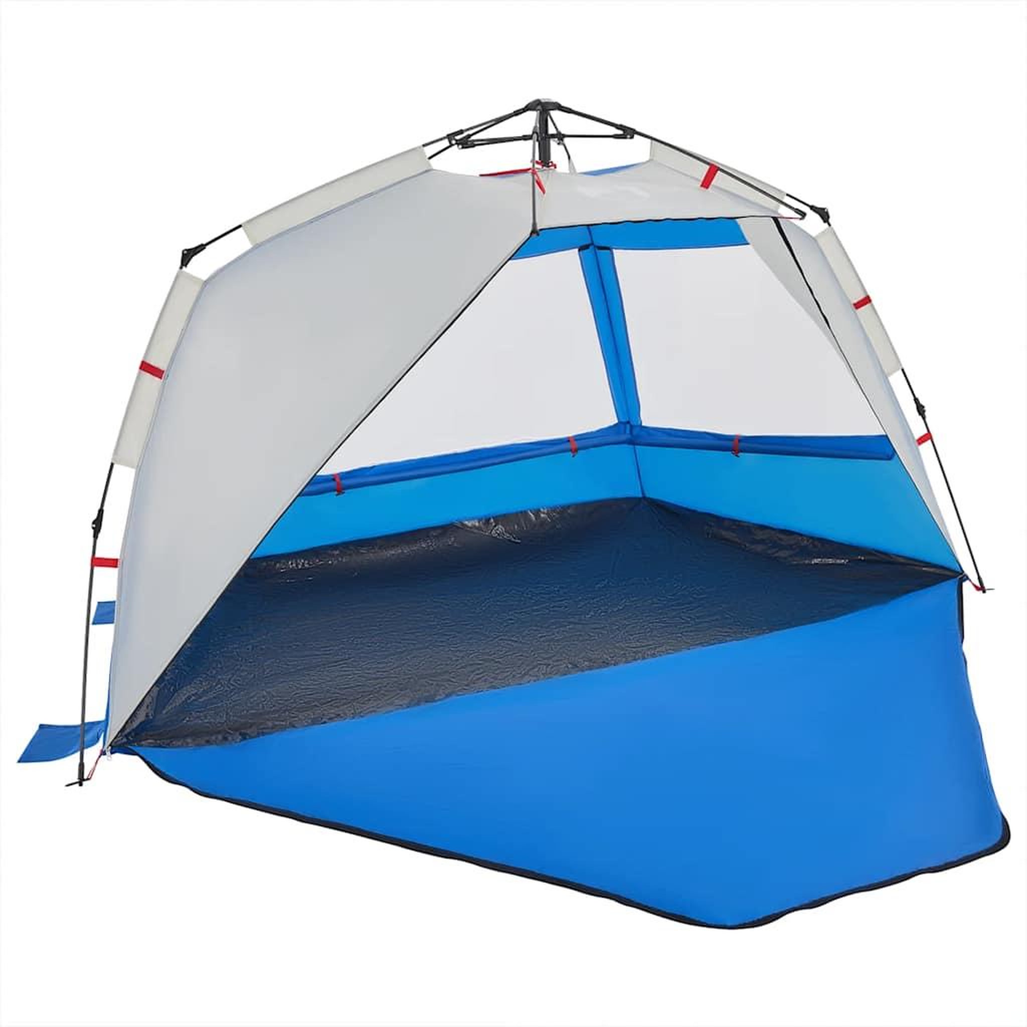 Voir la diapositive 5 : VIDAXL Tente de plage 3 personnes liberation rapide impermeable
