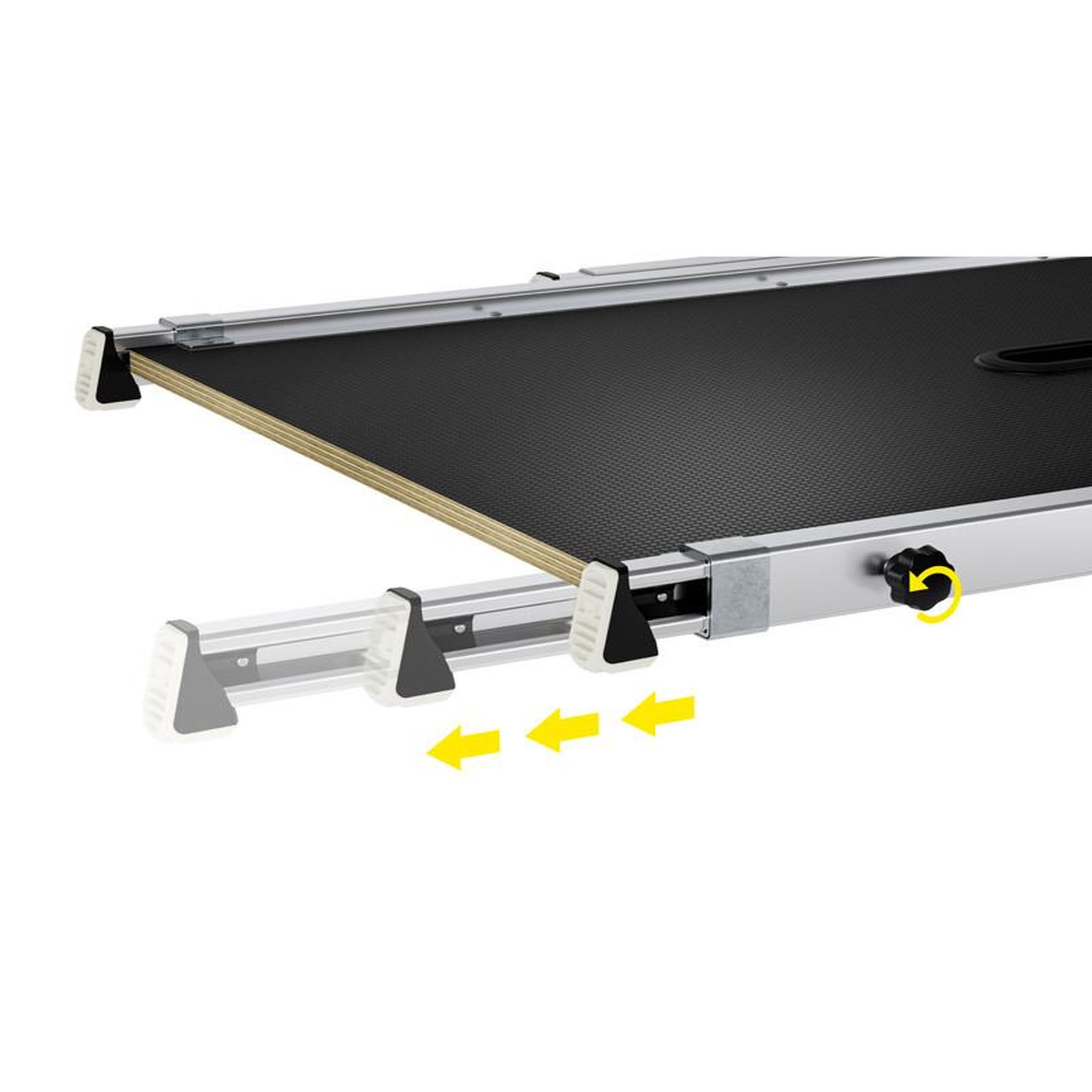 Voir la diapositive 5 : HAILO Plateforme de travail pour escalier en aluminium hailo tp2 pro
