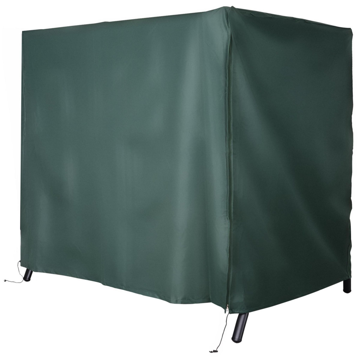OUTSUNNY Housse de protection balancelle de jardin 3 places bâche étanche dim. 2,05L x 1,24l x 1,64H m polyester PVC haute densité vert