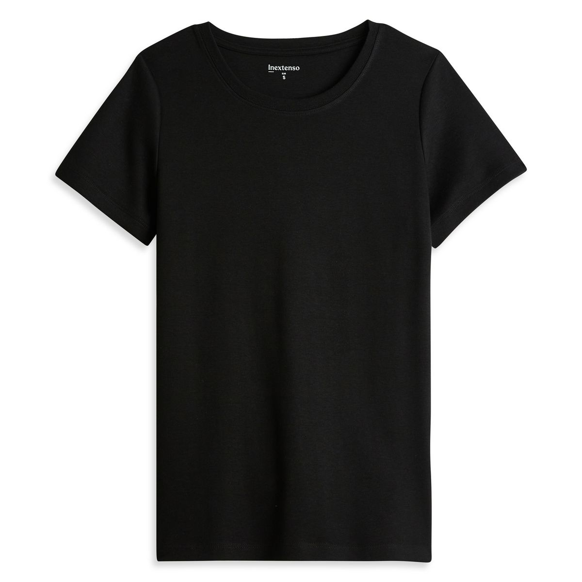 INEXTENSO T-shirt manche courte noir uni femme