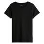 Voir la diapositive 3 : INEXTENSO T-shirt manche courte noir uni femme