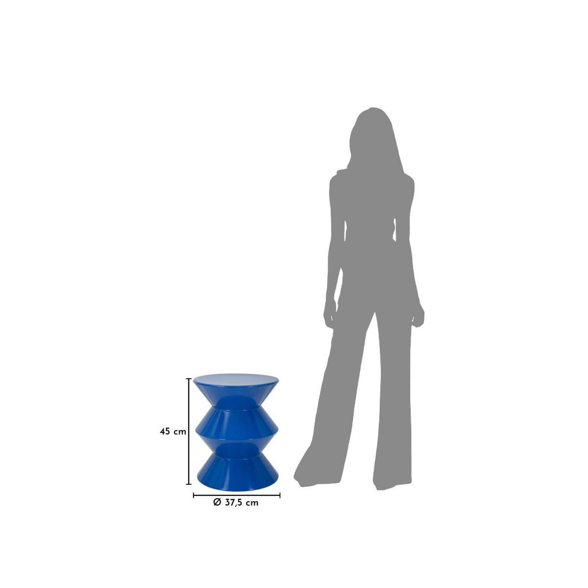 Voir la diapositive 4 : Paris Prix Table d'appoint en métal  zag  45cm bleu
