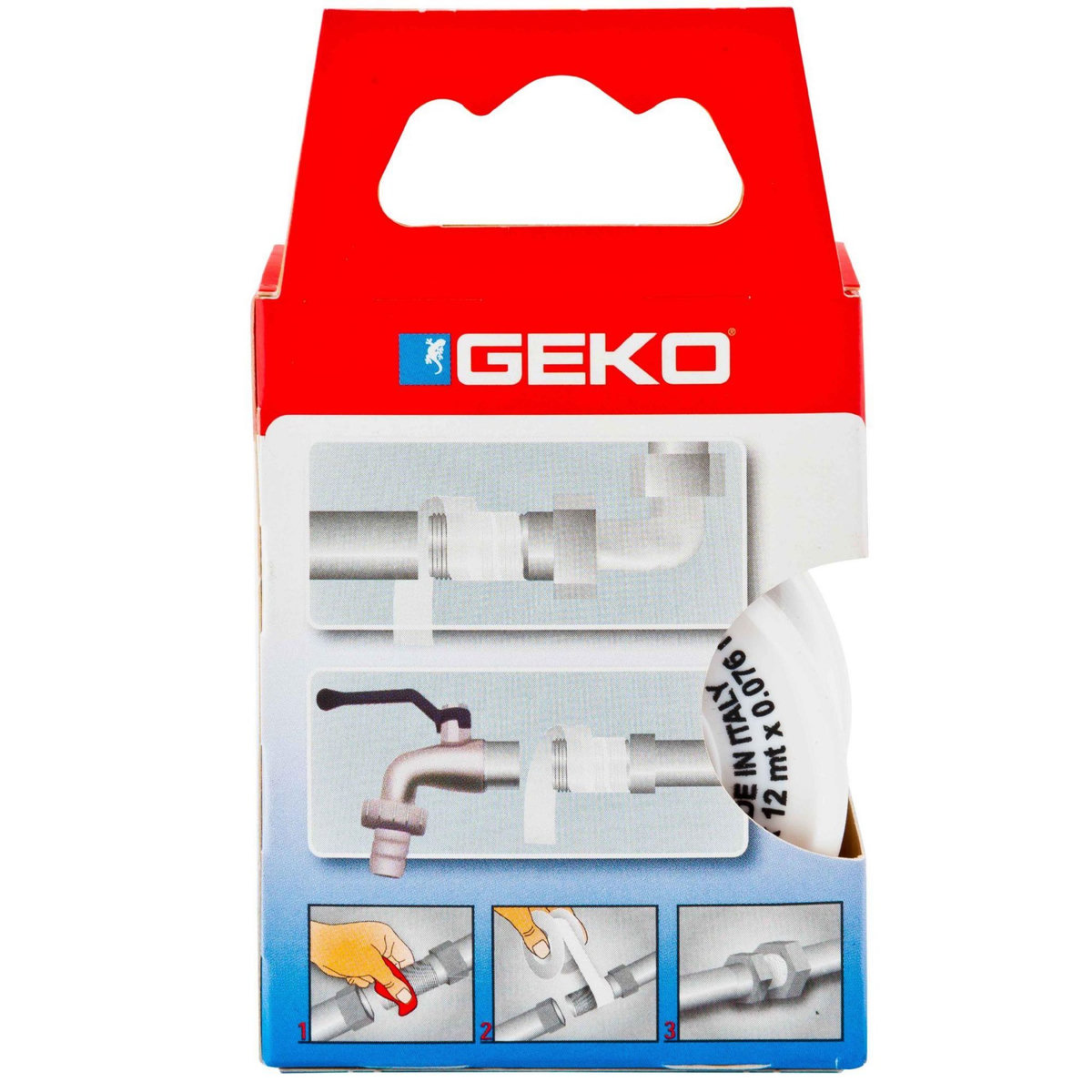 Geko Rouleau de téflon 12m x12mm