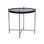 Voir la diapositive 2 : LISA DESIGN Glina - table basse ronde - métal et verre - 48 cm