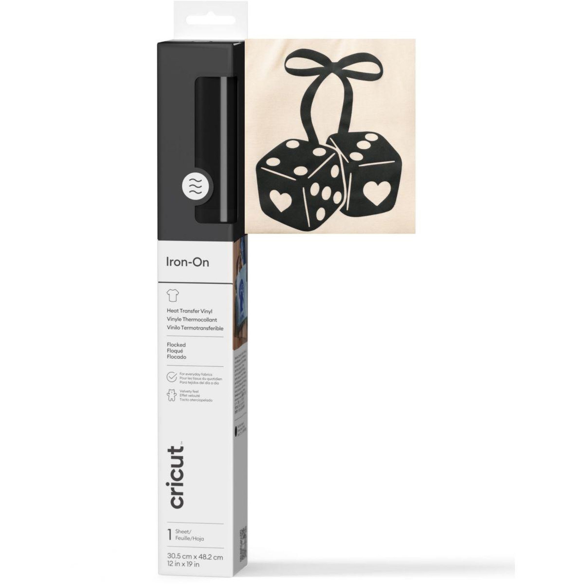 CRICUT Accessoire flocked iron on black