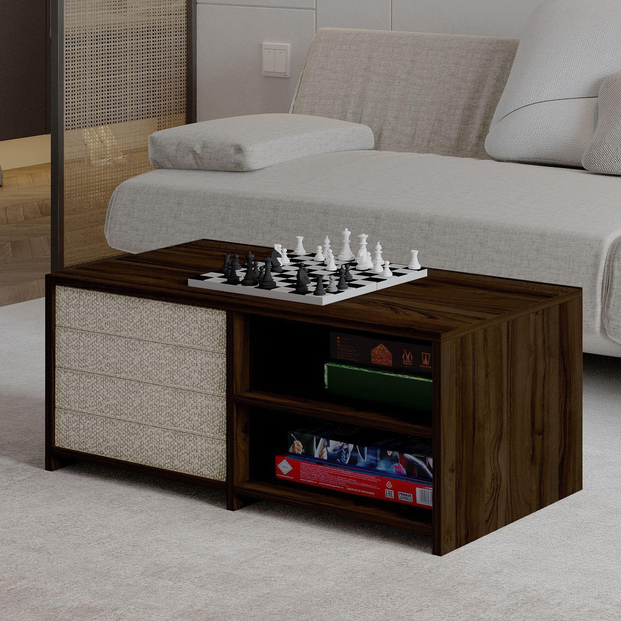 Voir la diapositive 3 : Habitat et Jardin Table basse en bois  gord  - 90 x 45 x 44 cm - marron