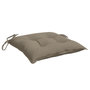 Voir la diapositive 5 : VIDAXL Coussins de chaise lot de 2 taupe 40x40x7 cm tissu oxford