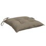 Voir la diapositive 5 : VIDAXL Coussins de chaise lot de 2 taupe 40x40x7 cm tissu oxford