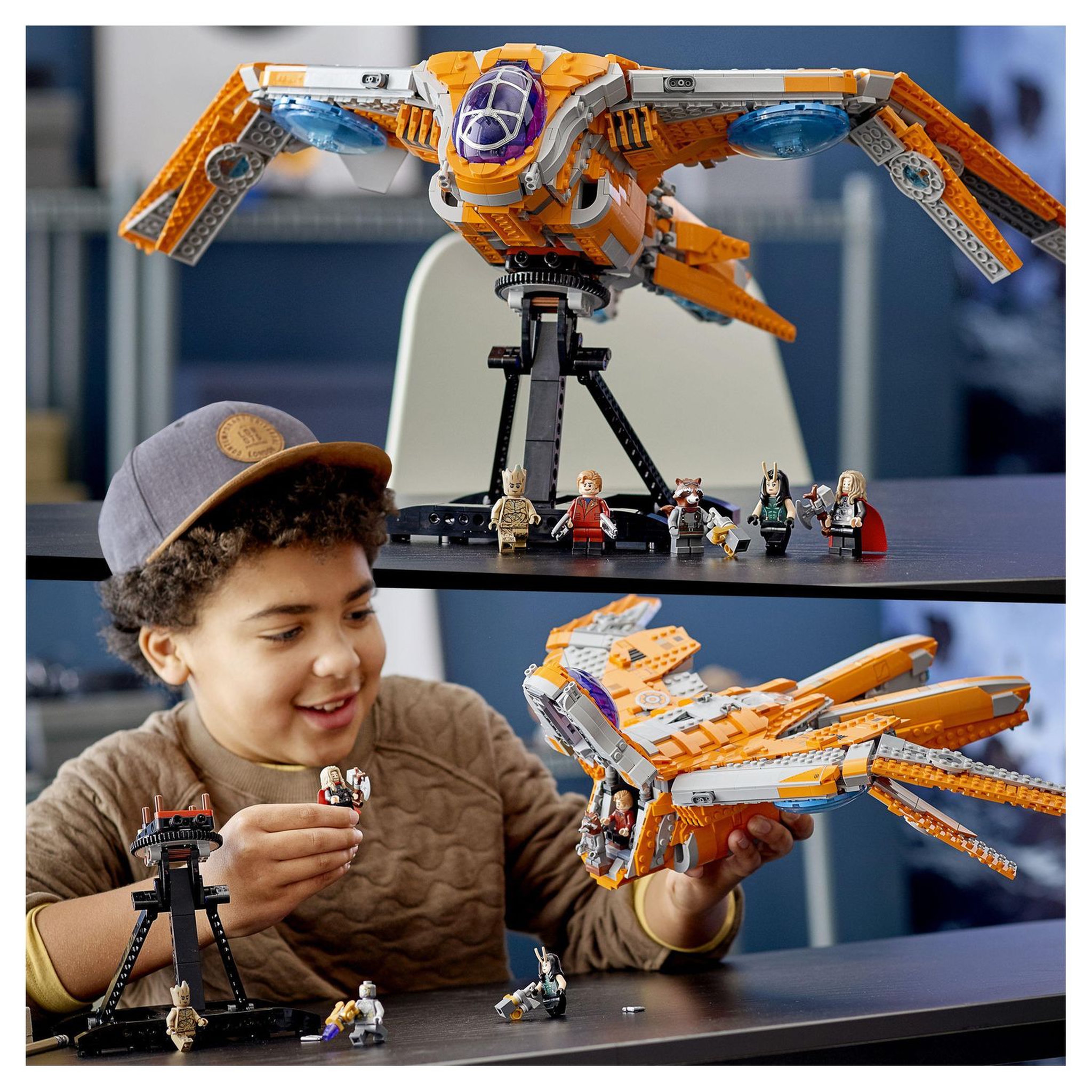 Voir la diapositive 7 : LEGO Marvel Super Heroes 76193 - The Infinity Saga - Le vaisseau des Gardiens de la Galaxie