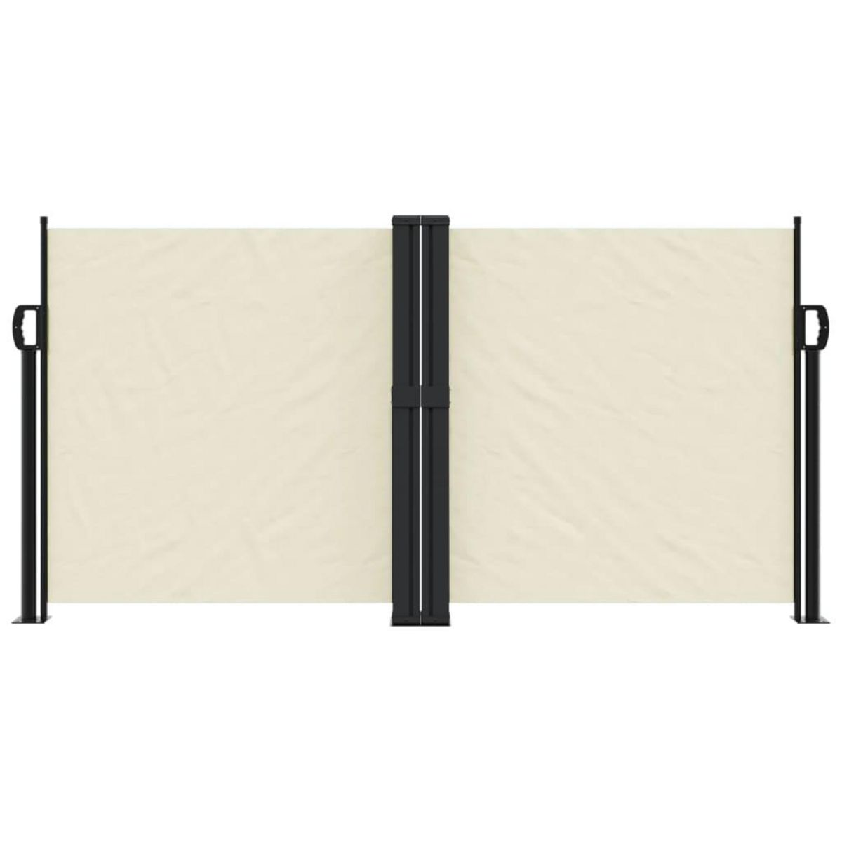 VIDAXL Auvent lateral retractable creme 120x1000 cm