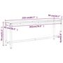Voir la diapositive 6 : VIDAXL Cadre banc de travail Noir mat et rouge mat 210x50x79 cm Metal