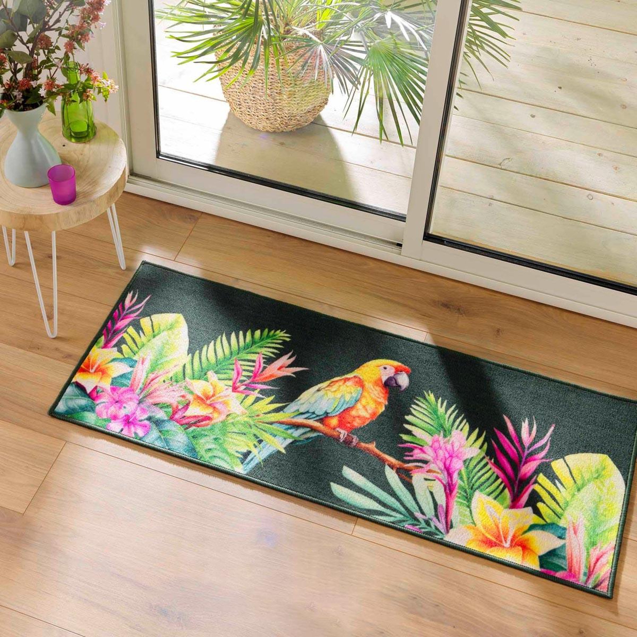 Voir la diapositive 4 : Douceur d'Intérieur Tapis déco imprimé  noumea  50x120cm multicolore