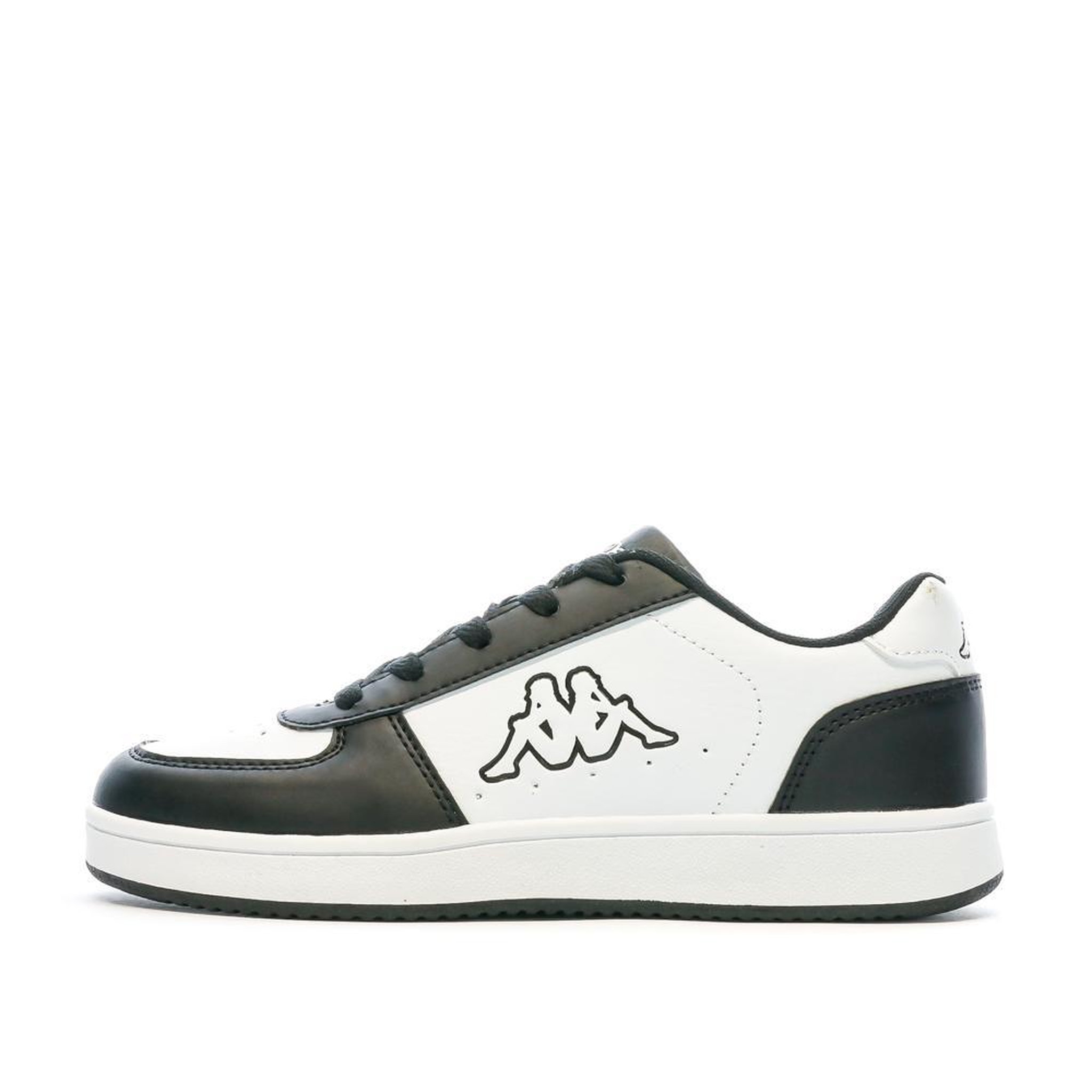 Voir la diapositive 1 : KAPPA Baskets Noir/Blanc Garçon KAPPA Malone Lace