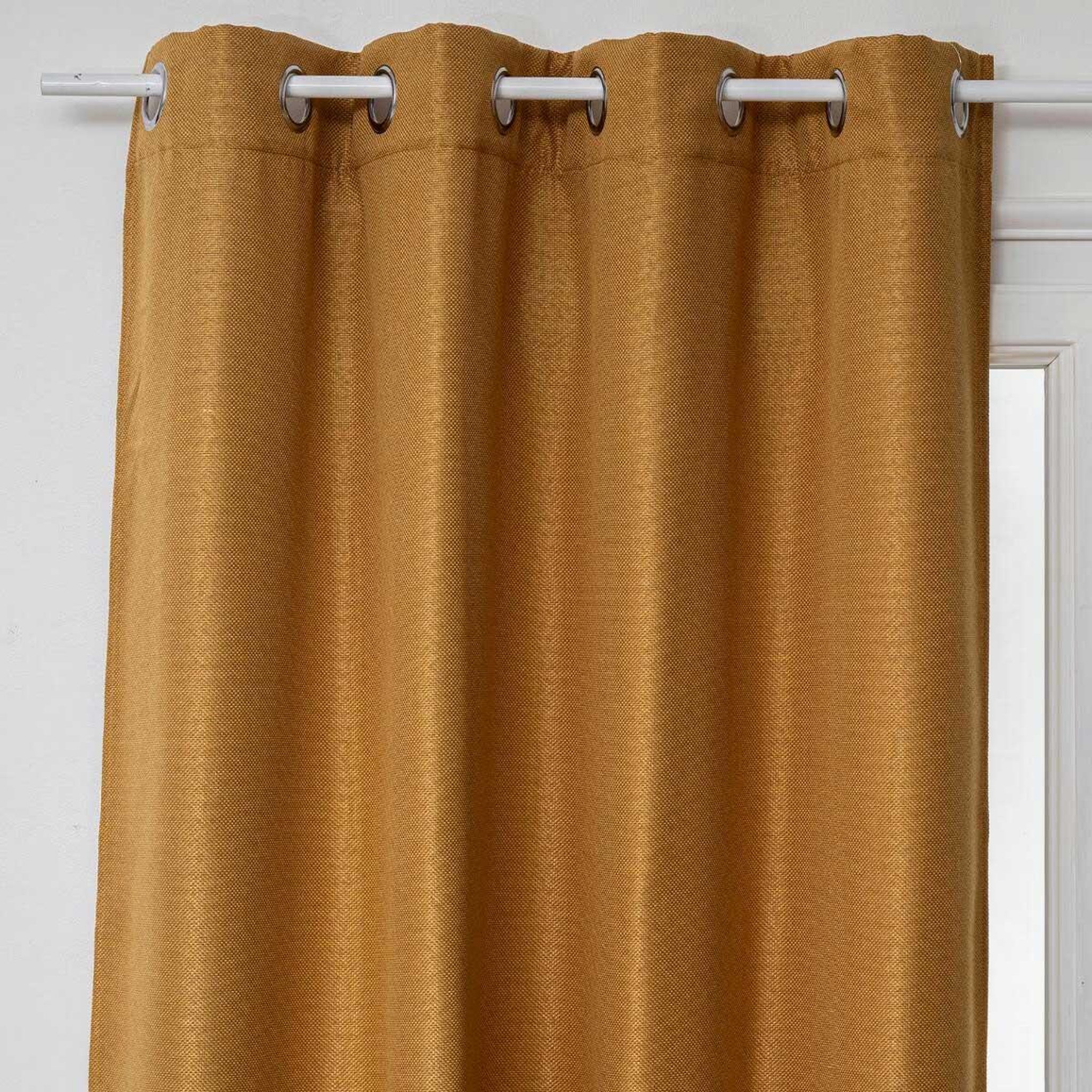 Voir la diapositive 2 : ATMOSPHERA Rideau occultant  elena  140x260cm ocre