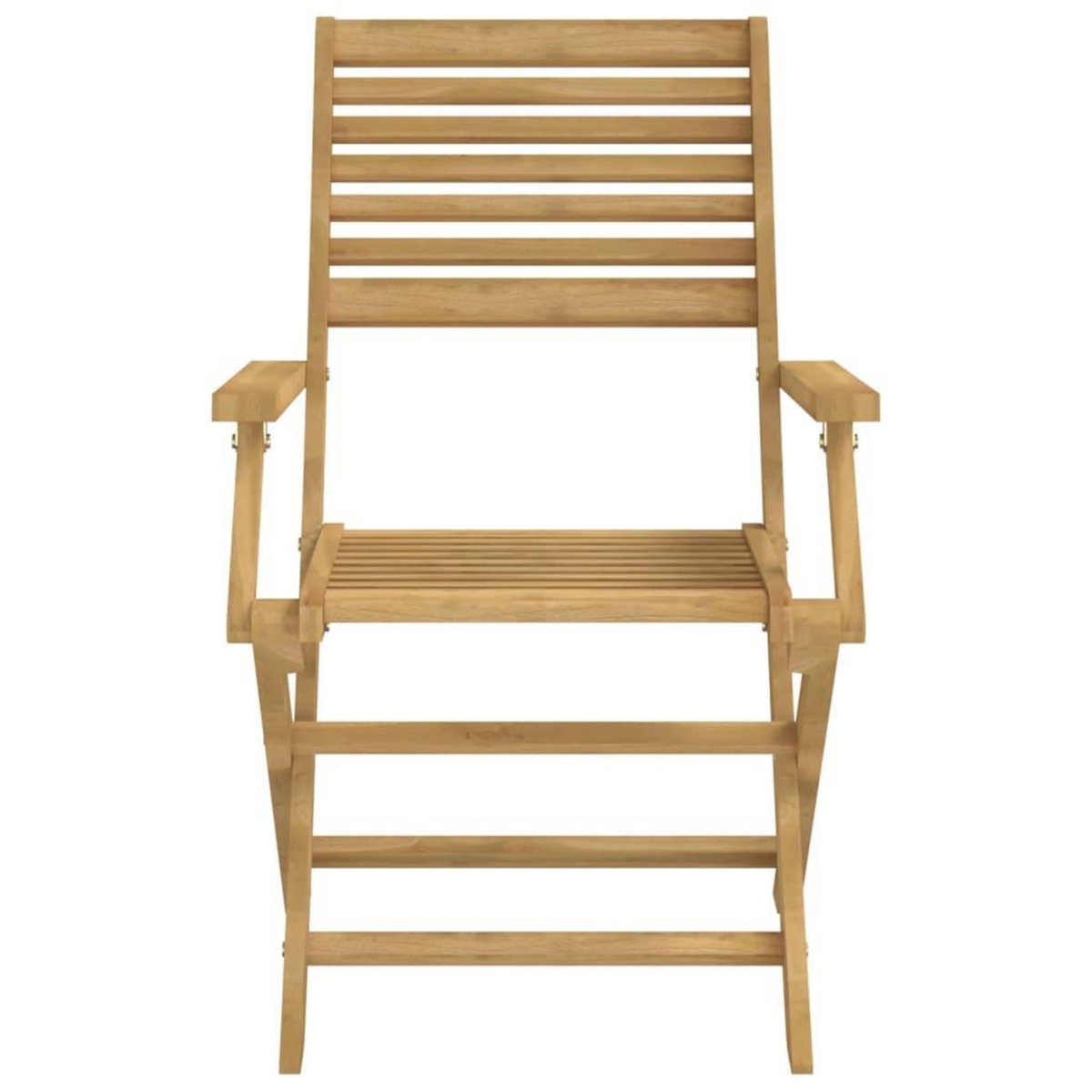 VIDAXL Chaises pliables de jardin lot de 8 bois massif d'acacia