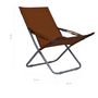 Voir la diapositive 6 : VIDAXL Chaises pliables de plage lot de 2 Tissu Marron