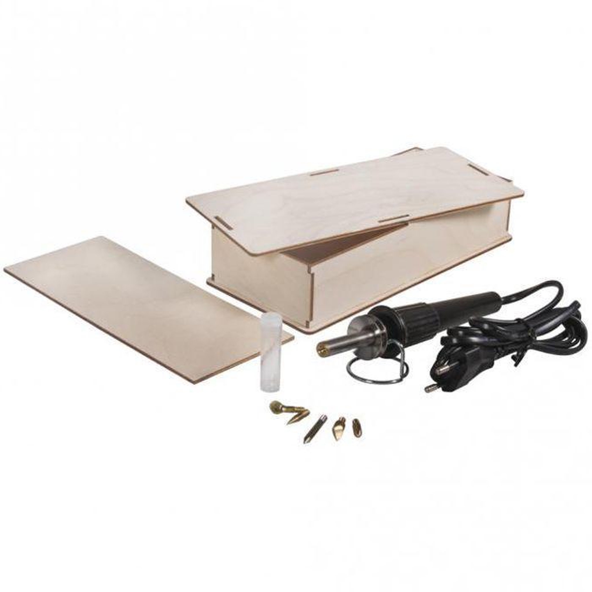 Voir la diapositive 3 : Rayher Coffret Pyrograveur - Boîte en bois