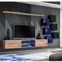 Voir la diapositive 1 : Paris Prix Ensemble Meuble TV  Switch XXI  260cm Naturel & Noir