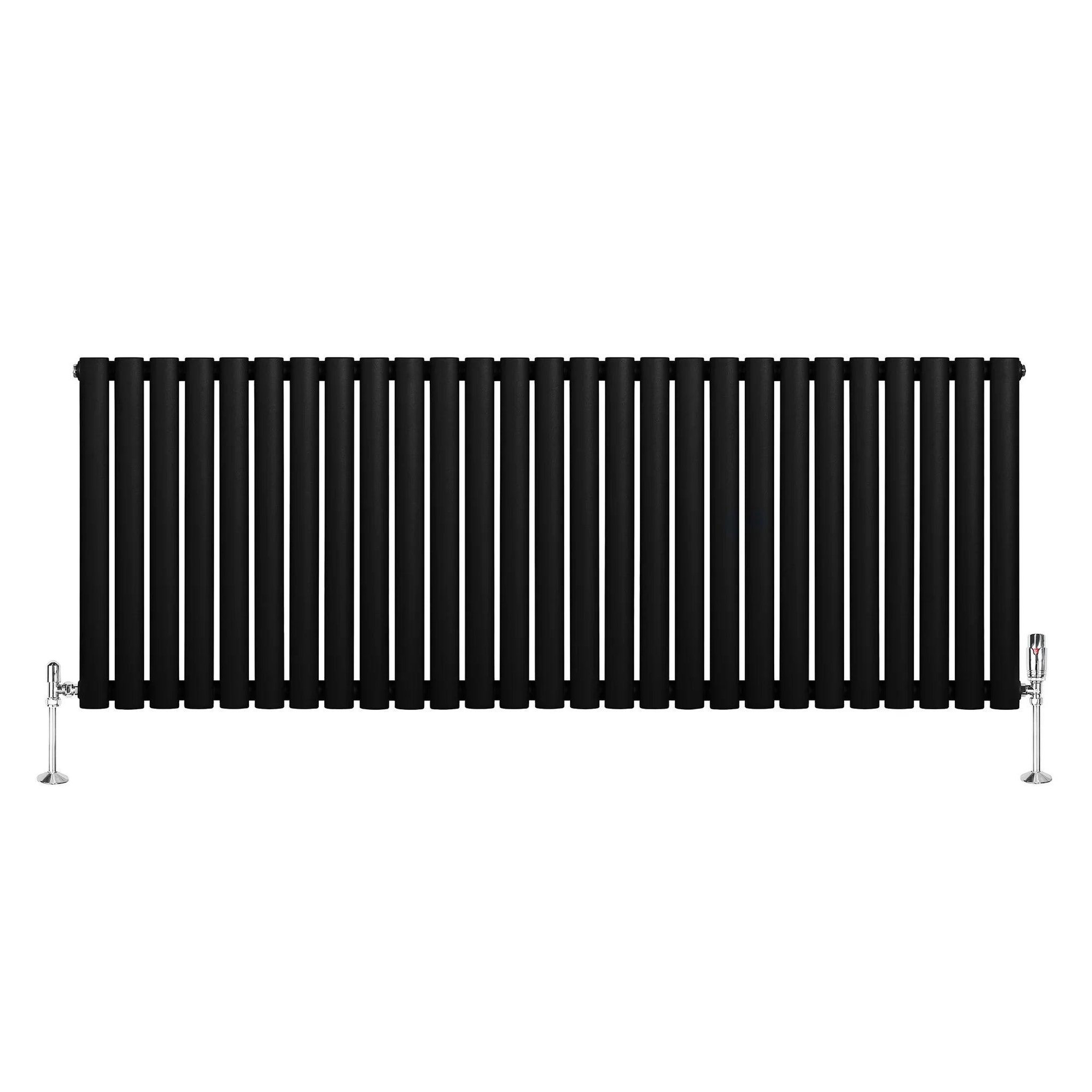 Voir la diapositive 2 : MONSTERSHOP Radiateur à colonnes ovales & vannes, 1 panneau - 600 x 1620 mm
