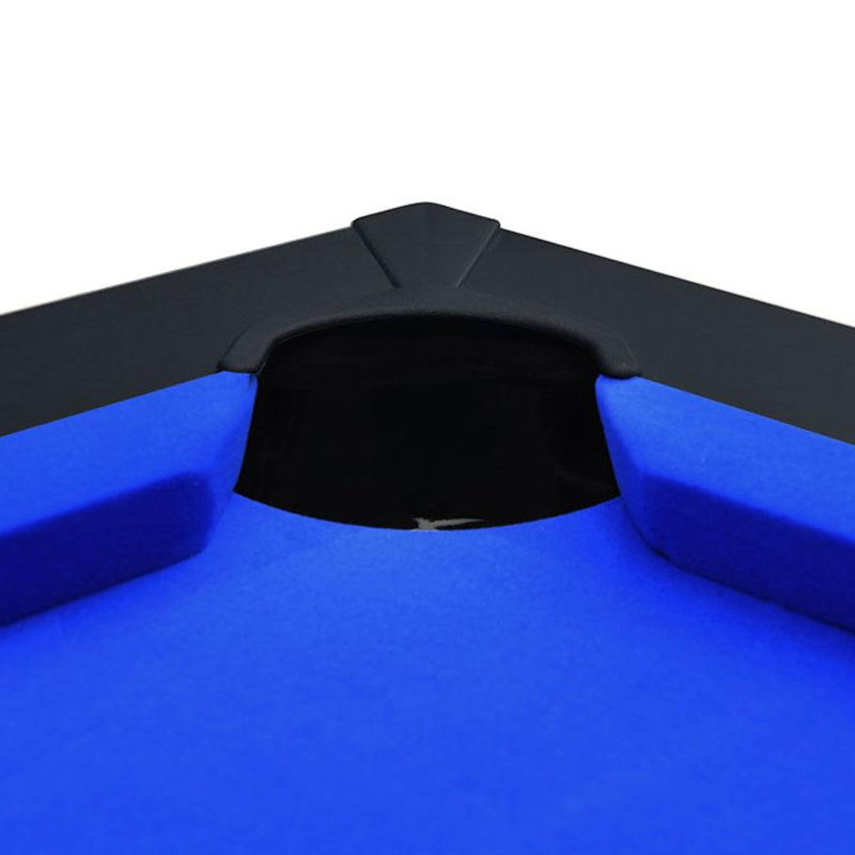 Rendez vous déco Table de billard convertible noire tapis bleu-Eddie