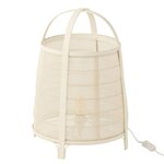 Paris Prix Lampe à Poser en Bambou  Rya  52cm Blanc