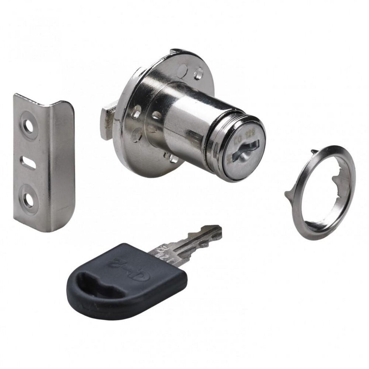 CENTRALE BRICO Serrure de meuble acier à encastrer HETTICH 18 mm réversible