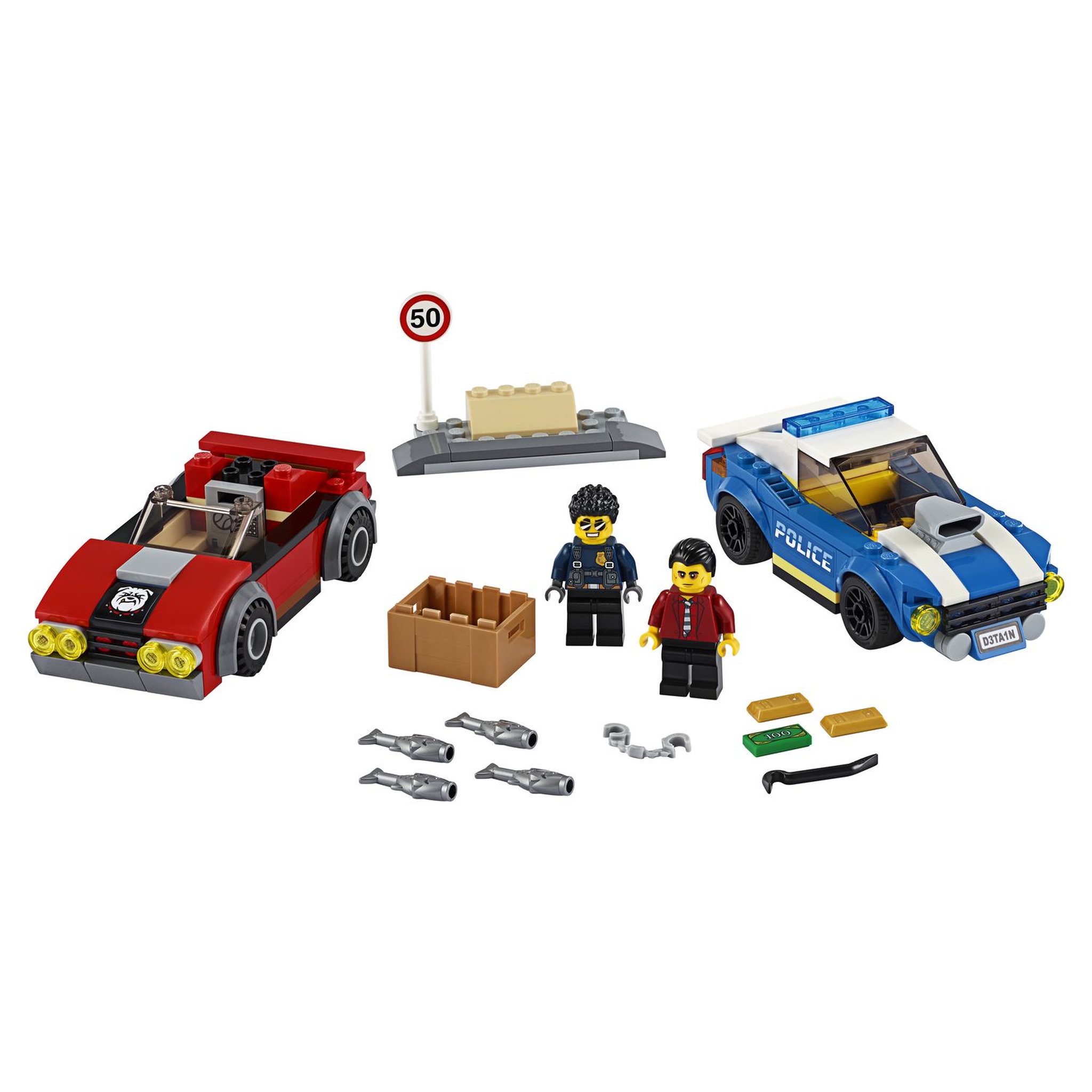 Voir la diapositive 3 : LEGO City 60242 - La course-poursuite sur l'autoroute