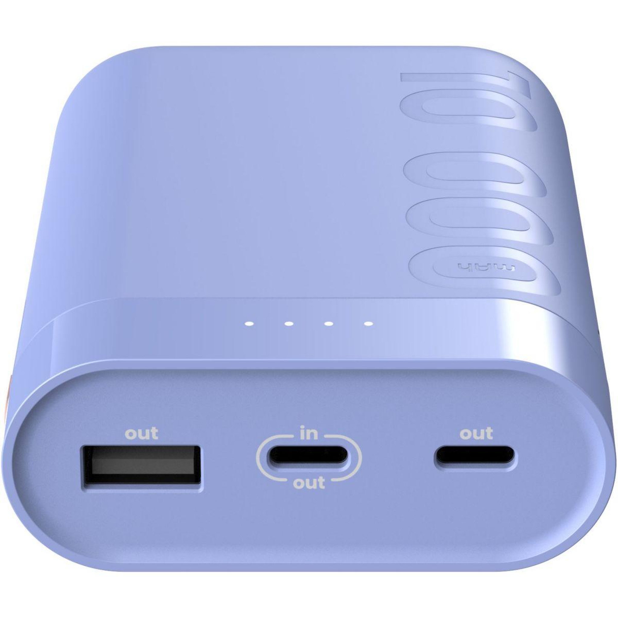Voir la diapositive 4 : ESSENTIEL B Batterie externe 10000 mah violet