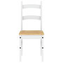 Voir la diapositive 4 : VIDAXL Chaises a manger lot de 2 blanc 40x46x99 cm bois massif de pin