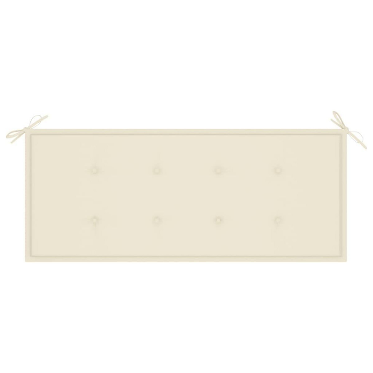 VIDAXL Banc de jardin empilable et coussin 128,5cm Bois de teck massif