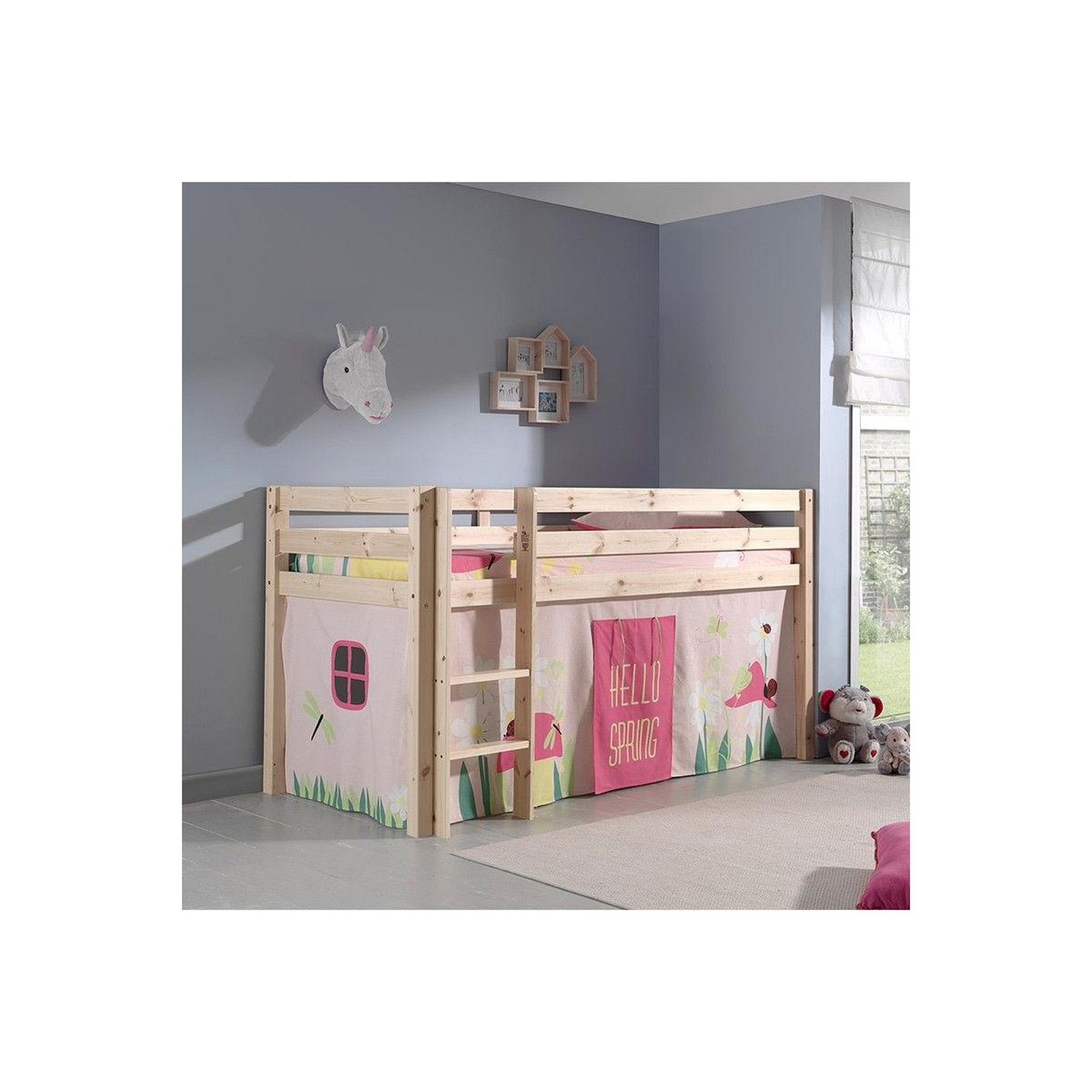 Voir la diapositive 2 : Paris Prix Pack - Lit Enfant, Tente & 3 Pochettes  Pino Spring  Naturel