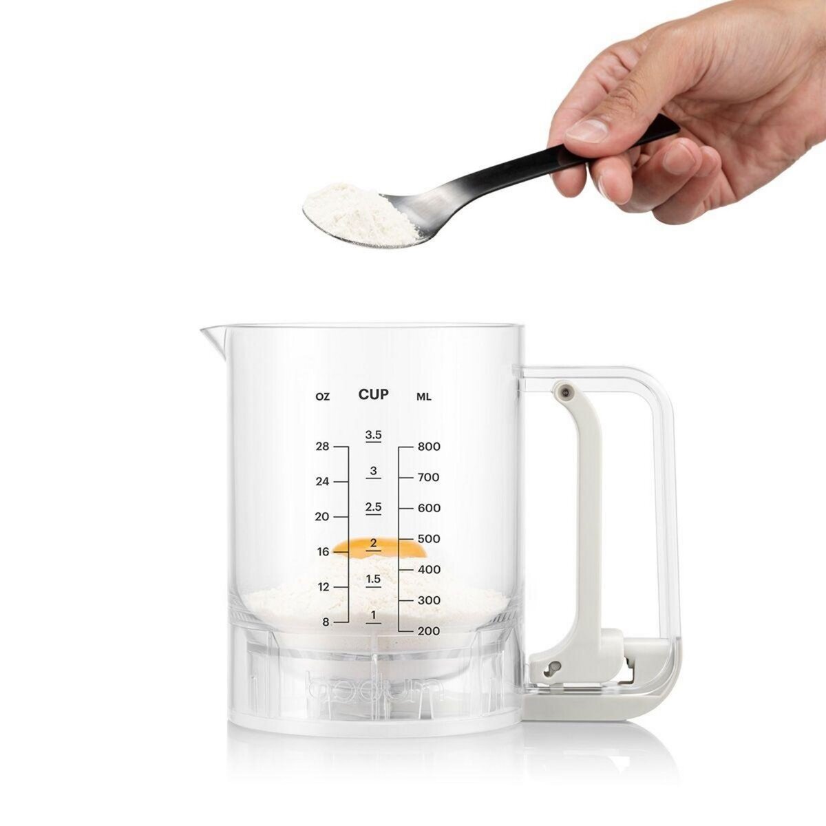 Bodum Distributeur et mélangeur de pâte à crêpes blanc - 12108-913