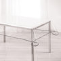 Voir la diapositive 1 : Paris Prix Nappe Cristal  Garden  140x240cm Transparent & Gris