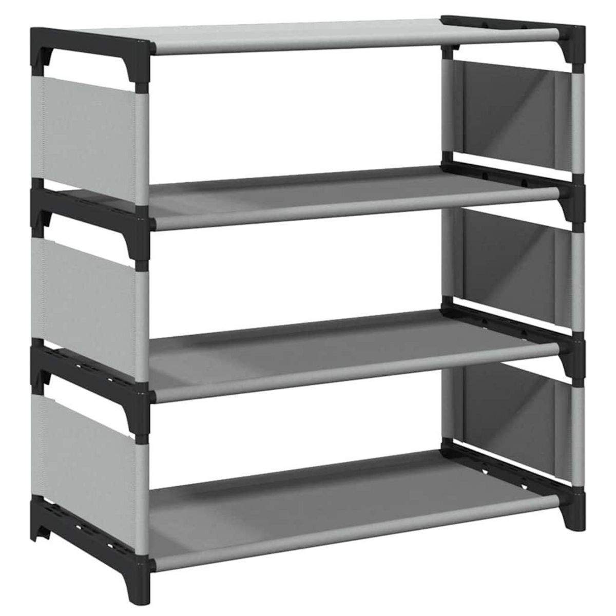 VIDAXL Etagere a chaussures 4 niveaux gris 54x28x55 cm tissu non-tisse