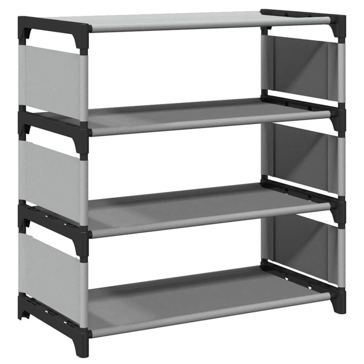 VIDAXL Etagere a chaussures 4 niveaux gris 54x28x55 cm tissu non-tisse