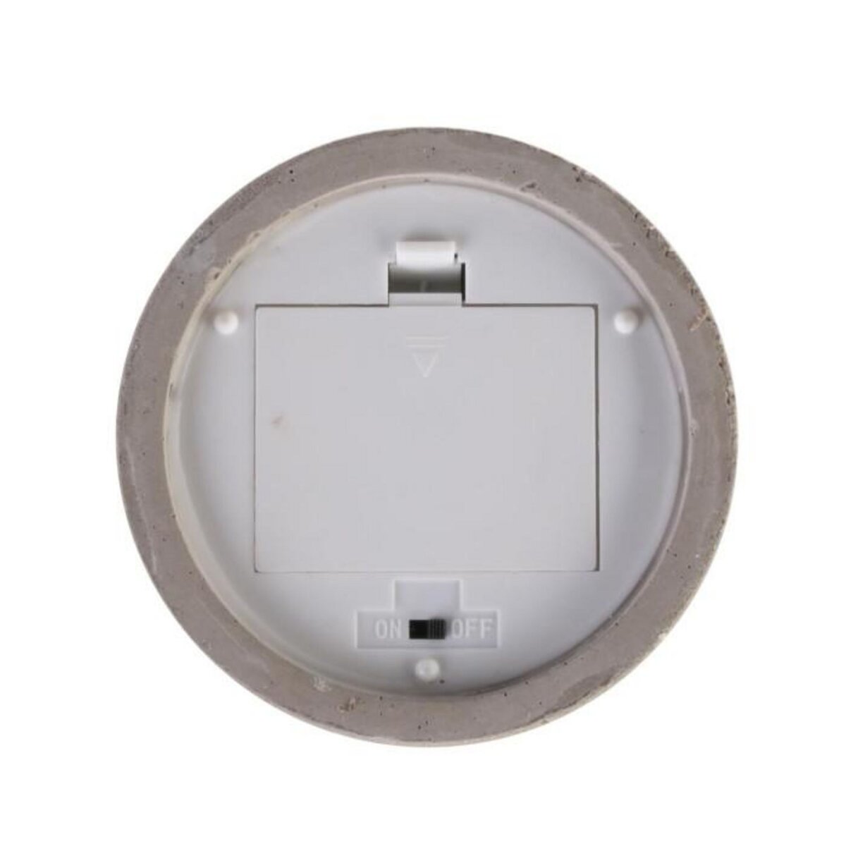 The Home Deco Factory Bougie LED design ciment Factory - Gris